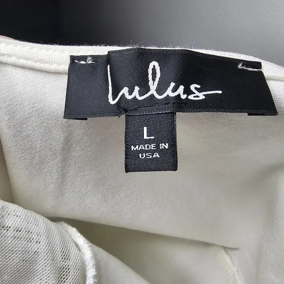 Lulus Cali Cantina White Lace Bodysuit Sz L - Picture 3 of 16